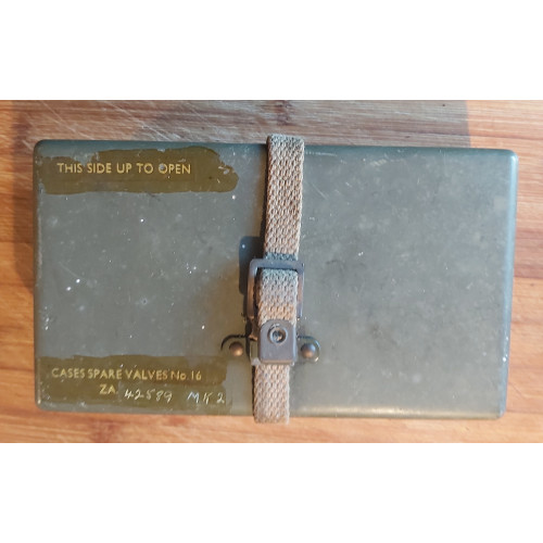 BRITISH ARMY MILITARY RADIO RECEPTION SET R209 CASES SPARE VALVES NO16