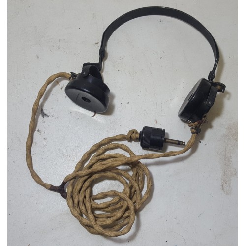 WW2 British Army Military Radio Headphones DLR No 1