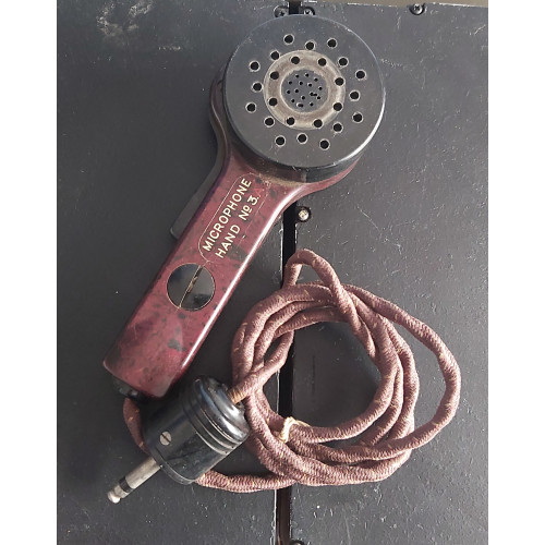 WW2 Army Military Radio Wireless Set Microphone Hand No 3 Brown Bakelite Type WW2 Army Military Radio Wireless Set Microphone Hand No 3 Brown Bakelite Type