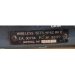 WW2 Army Military Radio Wireless Set 62 WS62 SN:31167 WW2 Army Military Radio Wireless Set 62 WS62 SN:31167
