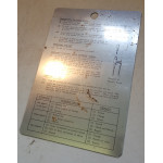 Larkspur A41 No2 A42 No2 Metal Instruction Card Army Military Radio
