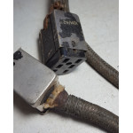 WW2 RAF Military Radio T1154 R1155 Braided 6 Way Cable PSU to PSU